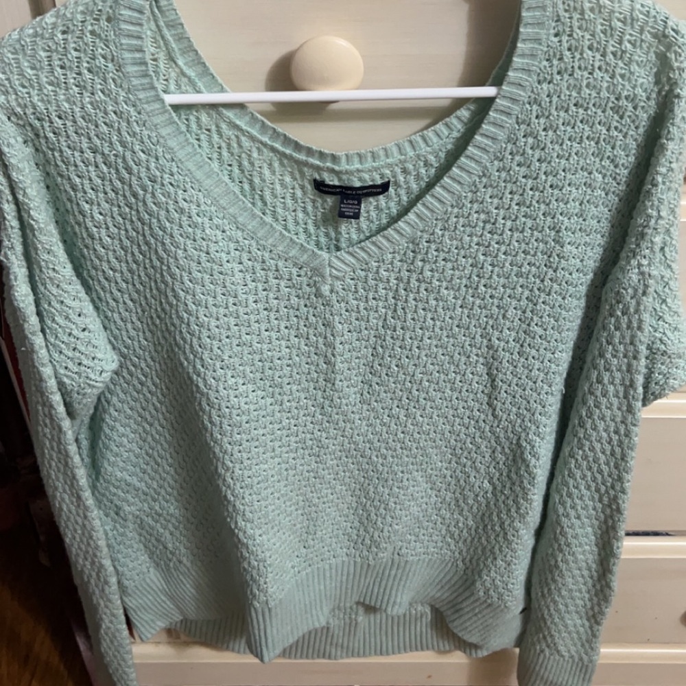 Blue sweater super cute and comfortable!!